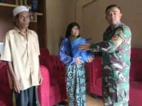 Senyum Bahagia Warga Mekarjaya, Satgas TMMD ke-130 Kodim 0622/Sukabumi Salurkan Sembako